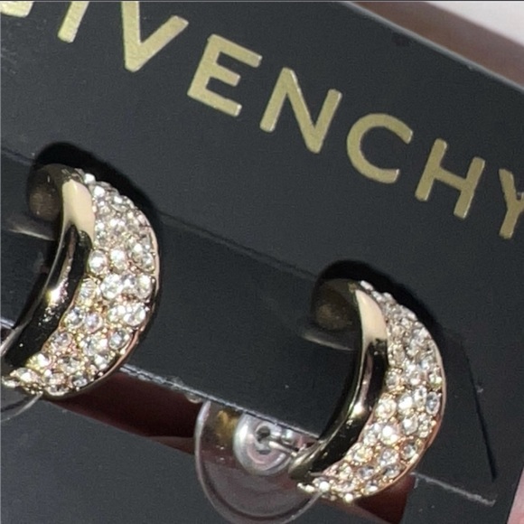 Givenchy Jewelry - Givenchy BNWT Gold Crystal Stone Stud Earrings